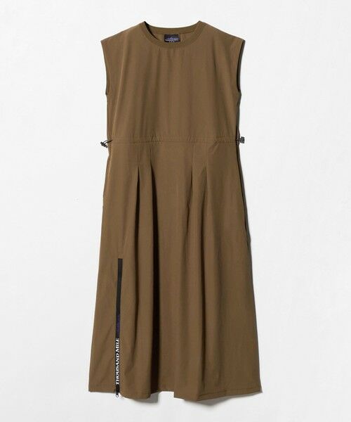 BEAUTY&YOUTH UNITED ARROWS / ビューティー&ユース ユナイテッドアローズ ミニ丈・ひざ丈ワンピース | 【別注】＜THOUSAND MILE＞ノースリーブ ワンピース -UVカット/はっ水-（MD.BROWN）
