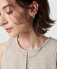 BEAUTY&YOUTH UNITED ARROWS / ビューティー&ユース ユナイテッドアローズ ネックレス・ペンダント・チョーカー | スクエア ビジュー×チェーン ネックレス