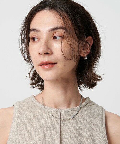 BEAUTY&YOUTH UNITED ARROWS / ビューティー&ユース ユナイテッドアローズ ネックレス・ペンダント・チョーカー | スクエア ビジュー×チェーン ネックレス | 詳細1