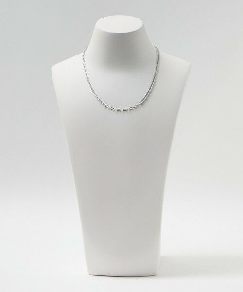 BEAUTY&YOUTH UNITED ARROWS / ビューティー&ユース ユナイテッドアローズ ネックレス・ペンダント・チョーカー | スクエア ビジュー×チェーン ネックレス | 詳細6