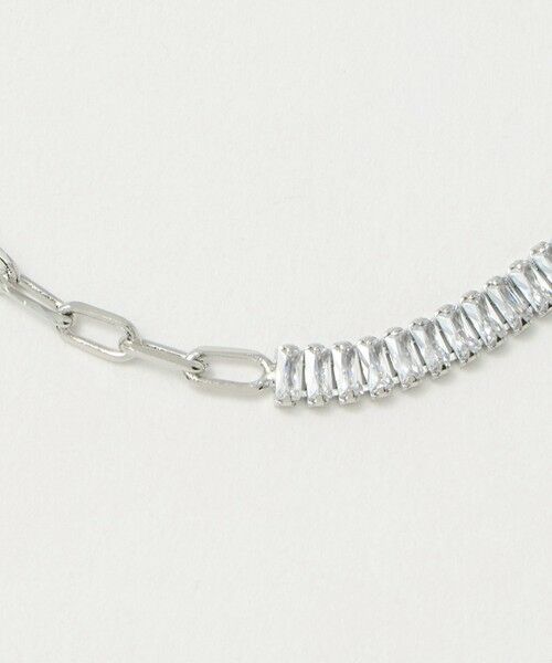 BEAUTY&YOUTH UNITED ARROWS / ビューティー&ユース ユナイテッドアローズ ブレスレット・バングル | スクエア ビジュー×チェーン ブレスレット | 詳細3