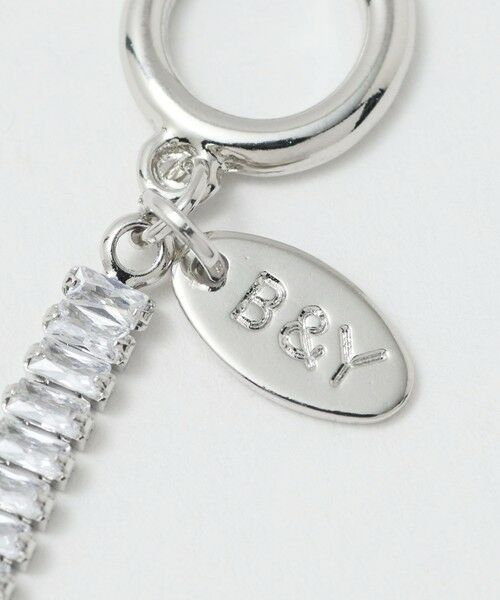 BEAUTY&YOUTH UNITED ARROWS / ビューティー&ユース ユナイテッドアローズ ブレスレット・バングル | スクエア ビジュー×チェーン ブレスレット | 詳細5