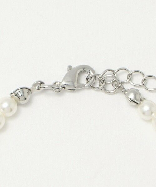 BEAUTY&YOUTH UNITED ARROWS / ビューティー&ユース ユナイテッドアローズ ネックレス・ペンダント・チョーカー | ビジュー×パールモチーフ イビツ ライン ネックレス | 詳細4