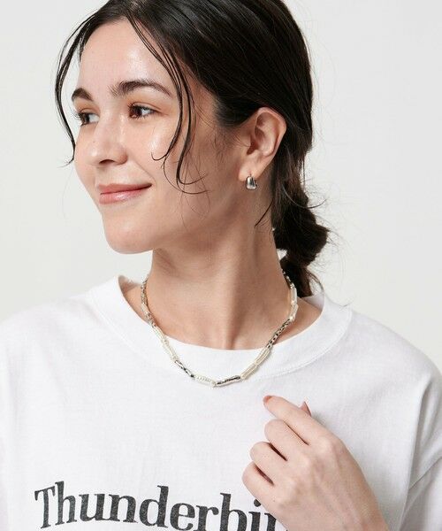 BEAUTY&YOUTH UNITED ARROWS / ビューティー&ユース ユナイテッドアローズ ネックレス・ペンダント・チョーカー | メタル×パールモチーフ ネックレス | 詳細1