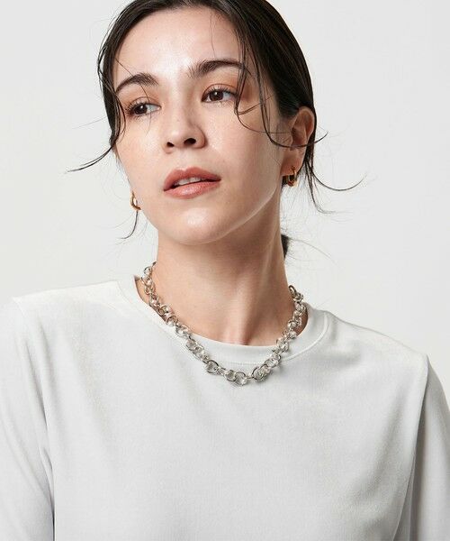 BEAUTY&YOUTH UNITED ARROWS / ビューティー&ユース ユナイテッドアローズ ネックレス・ペンダント・チョーカー | メタル チェーン×パールモチーフ ネックレス | 詳細2