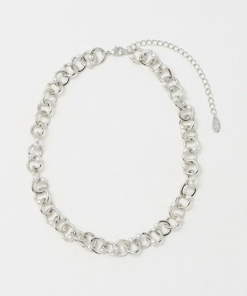 BEAUTY&YOUTH UNITED ARROWS / ビューティー&ユース ユナイテッドアローズ ネックレス・ペンダント・チョーカー | メタル チェーン×パールモチーフ ネックレス | 詳細3