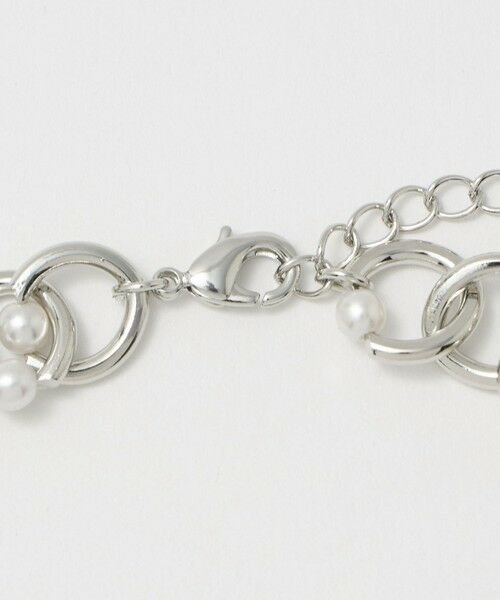 BEAUTY&YOUTH UNITED ARROWS / ビューティー&ユース ユナイテッドアローズ ネックレス・ペンダント・チョーカー | メタル チェーン×パールモチーフ ネックレス | 詳細5