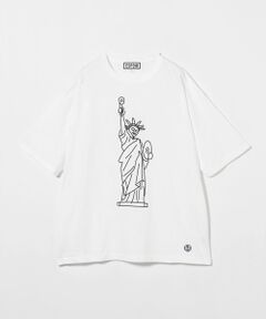 BEAUTY&YOUTH UNITED ARROWS / ビューティー&ユース ユナイテッドアローズ カットソー | ＜ESPOIR＞Skull リバティ Tシャツ