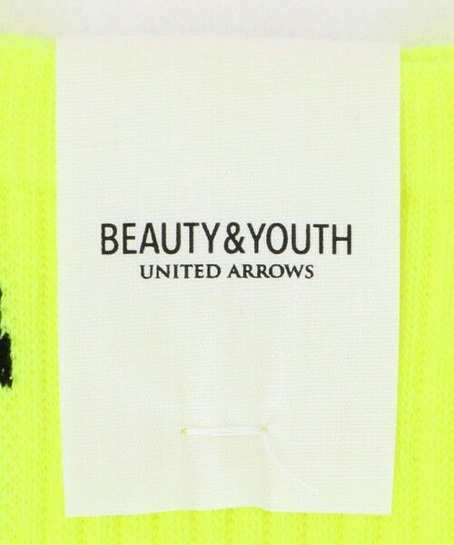 BEAUTY&YOUTH UNITED ARROWS / ビューティー&ユース ユナイテッドアローズ ソックス | フリーダム スタンダード ロゴ ソックス イエロー | 詳細2