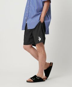 BEAUTY&YOUTH UNITED ARROWS / ビューティー&ユース ユナイテッドアローズ ショート・ハーフ・半端丈パンツ | 【別注】＜北山雅和＞ ロゴ ショーツ -撥水-