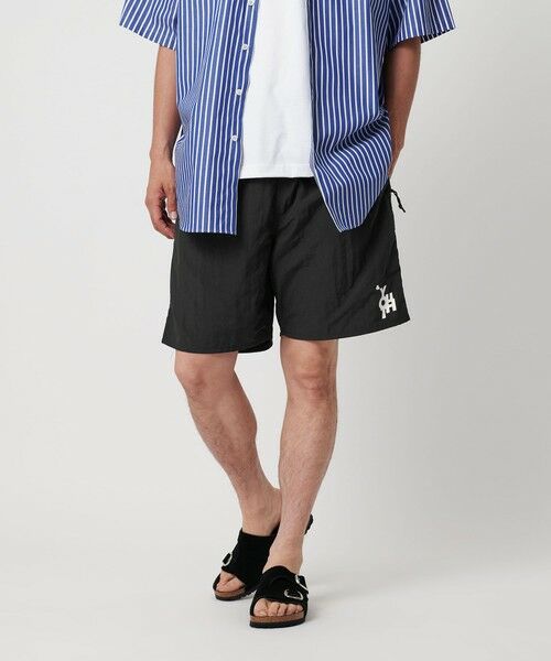 BEAUTY&YOUTH UNITED ARROWS / ビューティー&ユース ユナイテッドアローズ ショート・ハーフ・半端丈パンツ | 【別注】＜北山雅和＞ ロゴ ショーツ -撥水- | 詳細1