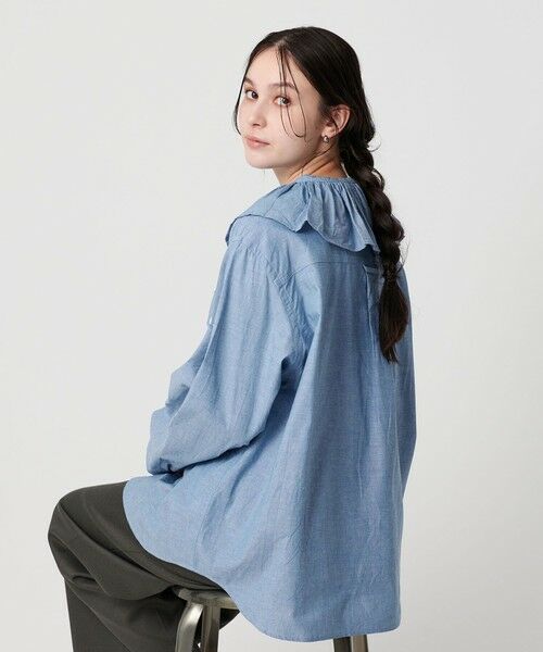 BEAUTY&YOUTH UNITED ARROWS / ビューティー&ユース ユナイテッドアローズ シャツ・ブラウス | ＜dahl’ia＞フリルブラウス | 詳細3