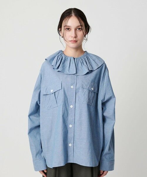 BEAUTY&YOUTH UNITED ARROWS / ビューティー&ユース ユナイテッドアローズ シャツ・ブラウス | ＜dahl’ia＞フリルブラウス | 詳細4