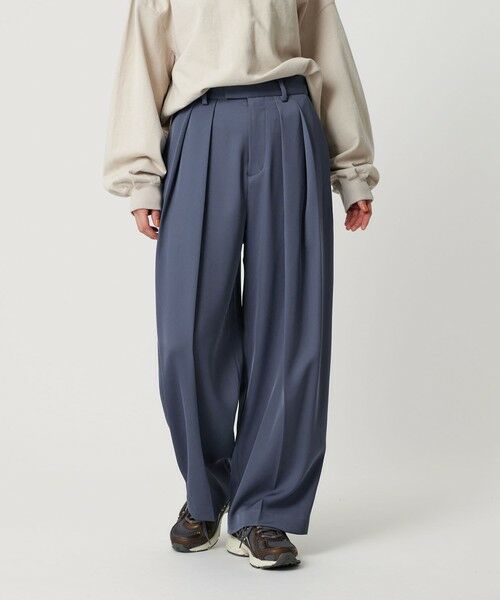 BEAUTY&YOUTH UNITED ARROWS ネップツイル ワイドパンツ BEAUTY＆YOUTH UNITED ARROWS パンツ DUAL PACK 2.0 ワイド