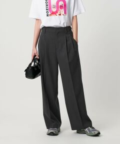 BEAUTY&YOUTH UNITED ARROWS / ビューティー&ユース ユナイテッドアローズ その他パンツ | ポリエステルブレンド ２タック タブワイドパンツ
