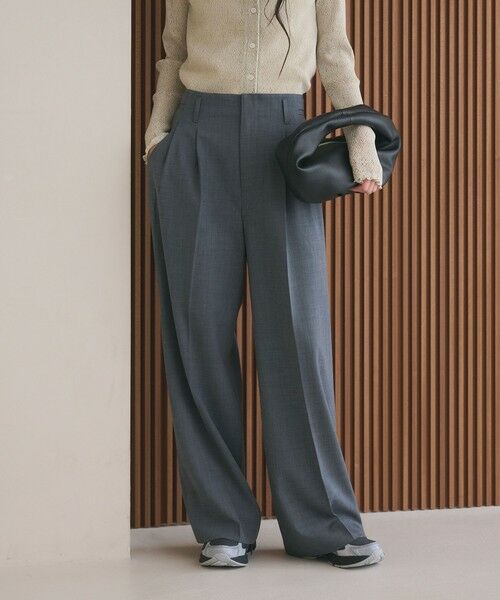 BEAUTY&YOUTH UNITED ARROWS / ビューティー&ユース ユナイテッドアローズ その他パンツ | ポリエステルブレンド ２タック タブワイドパンツ | 詳細2