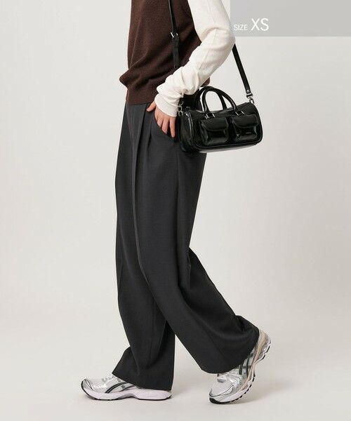 BEAUTY&YOUTH UNITED ARROWS / ビューティー&ユース ユナイテッドアローズ その他パンツ | ポリエステルブレンド ２タック タブワイドパンツ | 詳細14