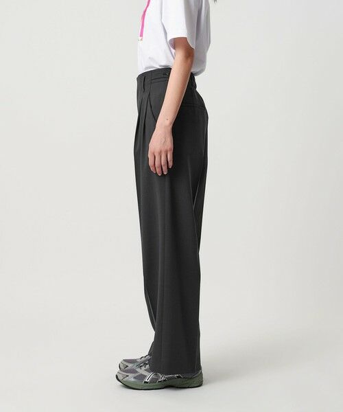 BEAUTY&YOUTH UNITED ARROWS / ビューティー&ユース ユナイテッドアローズ その他パンツ | ポリエステルブレンド ２タック タブワイドパンツ | 詳細17