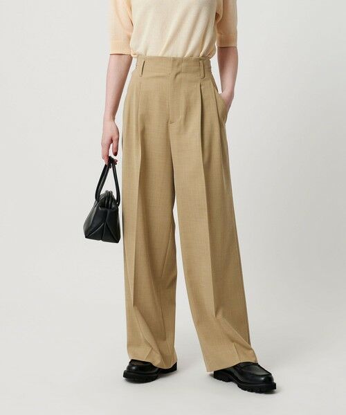 BEAUTY&YOUTH UNITED ARROWS / ビューティー&ユース ユナイテッドアローズ その他パンツ | ポリエステルブレンド ２タック タブワイドパンツ | 詳細15