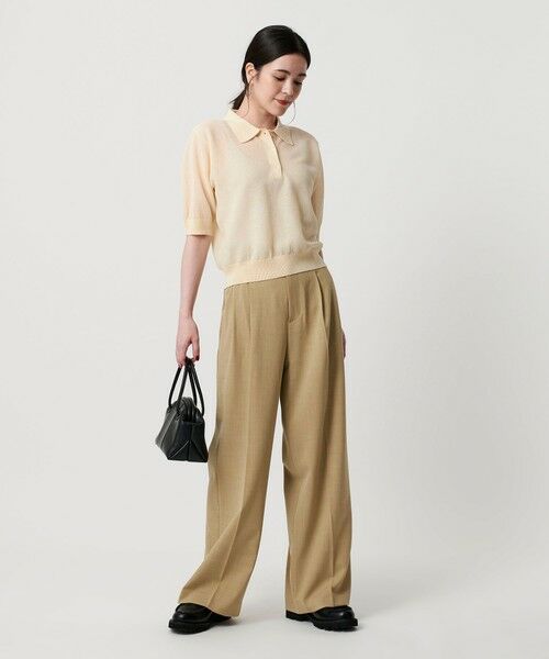 BEAUTY&YOUTH UNITED ARROWS / ビューティー&ユース ユナイテッドアローズ その他パンツ | ポリエステルブレンド ２タック タブワイドパンツ | 詳細24