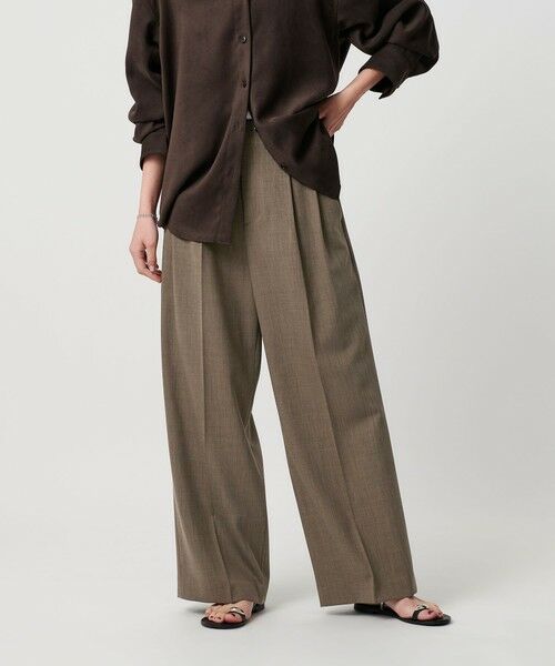 BEAUTY&YOUTH UNITED ARROWS / ビューティー&ユース ユナイテッドアローズ その他パンツ | ポリエステルブレンド ２タック タブワイドパンツ | 詳細19