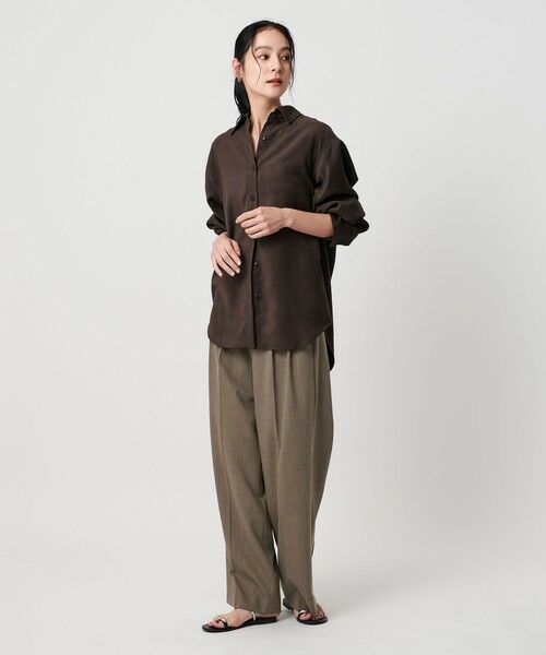 BEAUTY&YOUTH UNITED ARROWS / ビューティー&ユース ユナイテッドアローズ その他パンツ | ポリエステルブレンド ２タック タブワイドパンツ | 詳細21