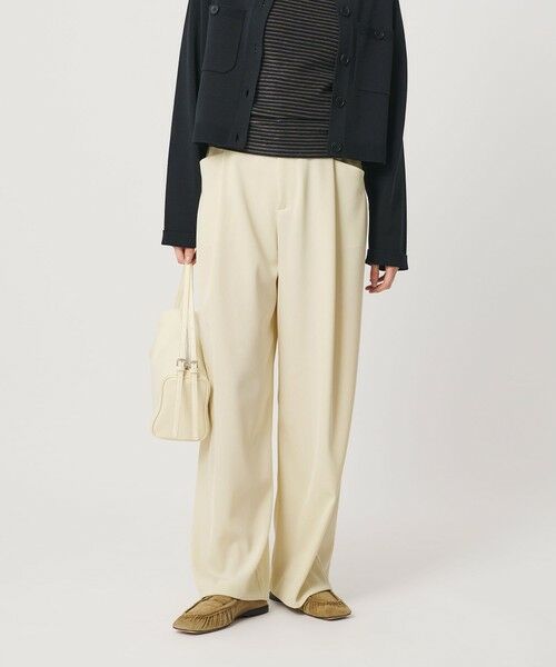 BEAUTY&YOUTH UNITED ARROWS / ビューティー&ユース ユナイテッドアローズ スラックス・ドレスパンツ | ポリエステルブレンド ツイルバックゴムパンツ | 詳細1