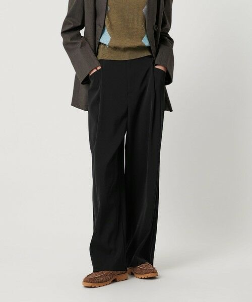 BEAUTY&YOUTH UNITED ARROWS / ビューティー&ユース ユナイテッドアローズ スラックス・ドレスパンツ | ポリエステルブレンド ツイルバックゴムパンツ | 詳細2