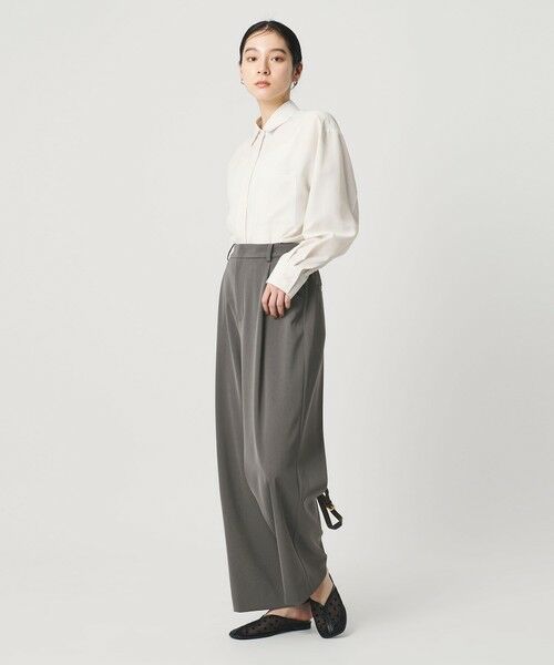 BEAUTY&YOUTH UNITED ARROWS / ビューティー&ユース ユナイテッドアローズ スラックス・ドレスパンツ | ポリエステルブレンド ツイルバックゴムパンツ | 詳細10