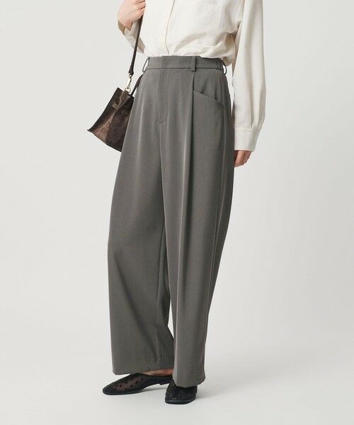 BEAUTY&YOUTH UNITED ARROWS / ビューティー&ユース ユナイテッドアローズ スラックス・ドレスパンツ | ポリエステルブレンド ツイルバックゴムパンツ | 詳細8