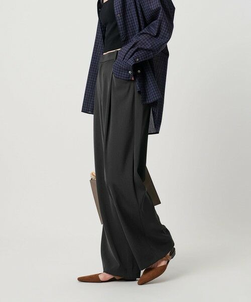 BEAUTY&YOUTH UNITED ARROWS / ビューティー&ユース ユナイテッドアローズ スラックス・ドレスパンツ | ポリエステルブレンド ツイルバックゴムパンツ | 詳細5