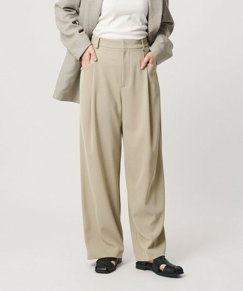 BEAUTY&YOUTH UNITED ARROWS / ビューティー&ユース ユナイテッドアローズ スラックス・ドレスパンツ | ポリエステルブレンド ツイルバックゴムパンツ | 詳細14