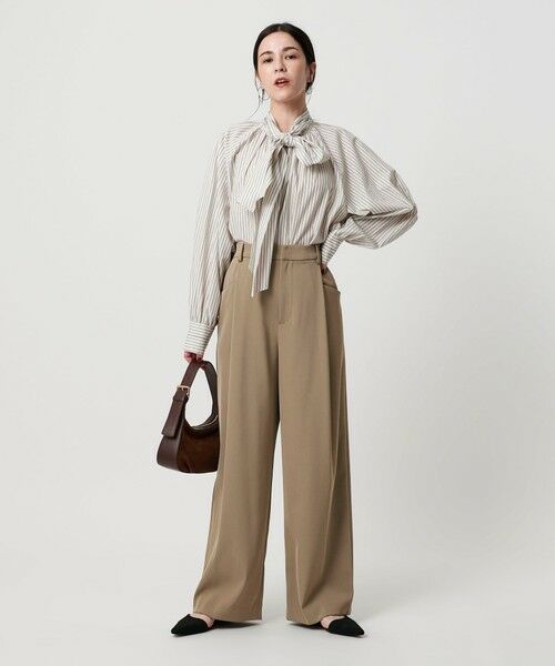 BEAUTY&YOUTH UNITED ARROWS / ビューティー&ユース ユナイテッドアローズ スラックス・ドレスパンツ | ポリエステルブレンド ツイルバックゴムパンツ | 詳細12