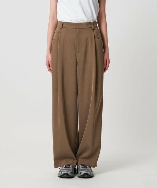 BEAUTY&YOUTH UNITED ARROWS / ビューティー&ユース ユナイテッドアローズ スラックス・ドレスパンツ | ポリエステルブレンド ツイルバックゴムパンツ | 詳細20