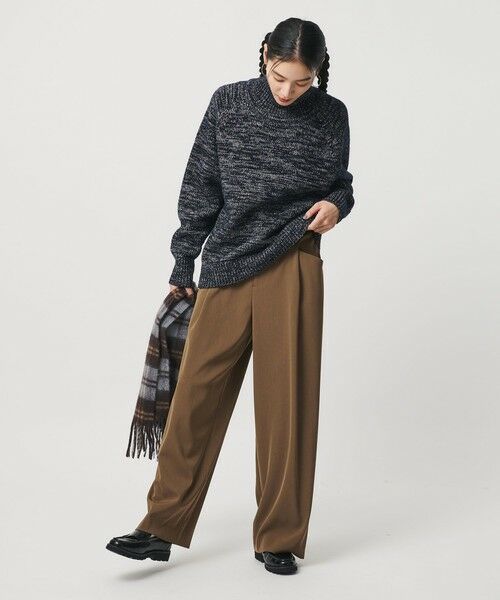 BEAUTY&YOUTH UNITED ARROWS / ビューティー&ユース ユナイテッドアローズ スラックス・ドレスパンツ | ポリエステルブレンド ツイルバックゴムパンツ | 詳細14