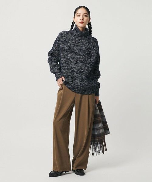 BEAUTY&YOUTH UNITED ARROWS / ビューティー&ユース ユナイテッドアローズ スラックス・ドレスパンツ | ポリエステルブレンド ツイルバックゴムパンツ | 詳細15