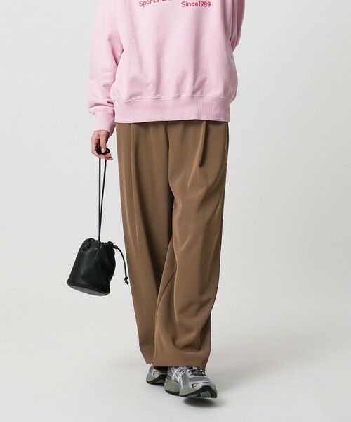 BEAUTY&YOUTH UNITED ARROWS / ビューティー&ユース ユナイテッドアローズ スラックス・ドレスパンツ | ポリエステルブレンド ツイルバックゴムパンツ | 詳細16