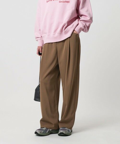 BEAUTY&YOUTH UNITED ARROWS / ビューティー&ユース ユナイテッドアローズ スラックス・ドレスパンツ | ポリエステルブレンド ツイルバックゴムパンツ | 詳細18