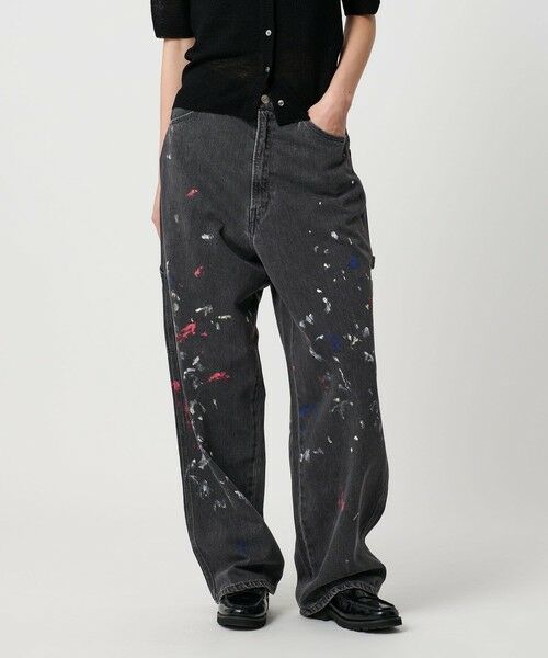 BEAUTY & YOUTH UNITED ARROWS/ビューティー&ユース ユナイテッドアローズ コットンペイントデニムパンツ BLACK M BEAUTY & YOUTH UNITED ARROWS/ビューティー&ユース ユナイテッドアローズ コットンペイントデニムパンツ BLACK M