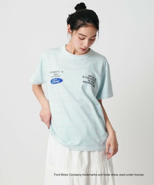 BEAUTY & YOUTH UNITED ARROWS/ビューティー&ユース ユナイテッドアローズ 【別注】＜GOOD ROCK SPEED＞FORD ロゴTシャツ LT. BLUE FREE