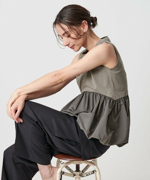 BEAUTY&YOUTH UNITED ARROWS / ビューティー&ユース ユナイテッドアローズ カットソー | 【WEB限定】ペプラムバルーン ノースリーブプルオーバー -ウォッシャブル- | 詳細7