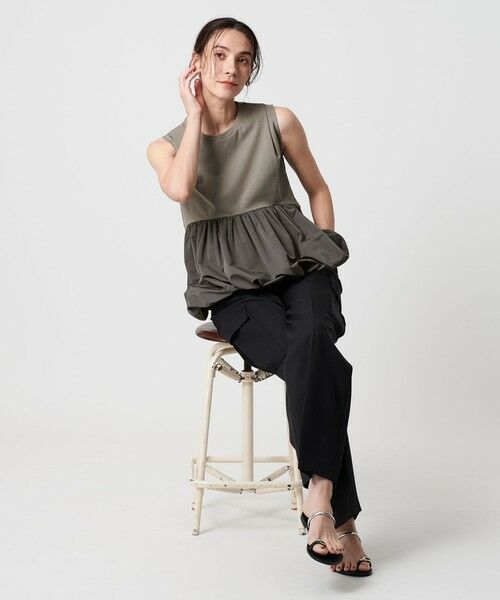 BEAUTY&YOUTH UNITED ARROWS / ビューティー&ユース ユナイテッドアローズ カットソー | 【WEB限定】ペプラムバルーン ノースリーブプルオーバー -ウォッシャブル- | 詳細8