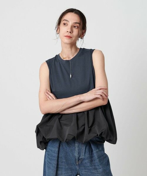 BEAUTY&YOUTH UNITED ARROWS / ビューティー&ユース ユナイテッドアローズ カットソー | 【WEB限定】ペプラムバルーン ノースリーブプルオーバー -ウォッシャブル- | 詳細18