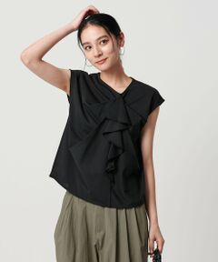 BEAUTY&YOUTH UNITED ARROWS / ビューティー&ユース ユナイテッドアローズ カットソー | 【WEB限定】ラッフルフレンチスリーブ プルオーバー -汗染み防止-
