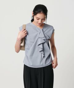 BEAUTY&YOUTH UNITED ARROWS / ビューティー&ユース ユナイテッドアローズ カットソー | 【WEB限定】ラッフルフレンチスリーブ プルオーバー -汗染み防止-