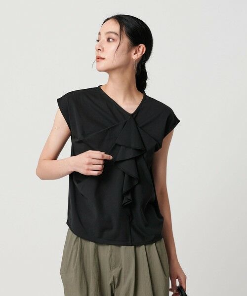BEAUTY&YOUTH UNITED ARROWS / ビューティー&ユース ユナイテッドアローズ カットソー | 【WEB限定】ラッフルフレンチスリーブ プルオーバー -汗染み防止- | 詳細2