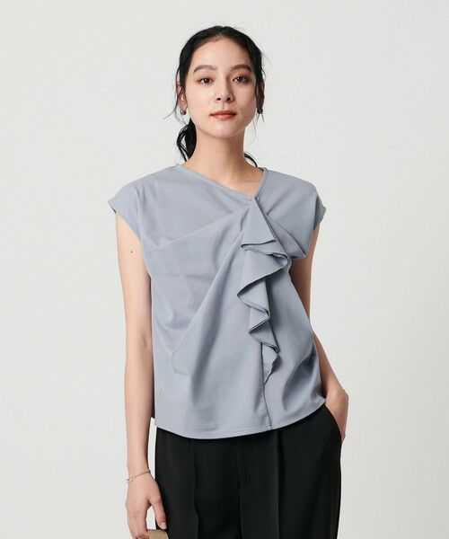 BEAUTY&YOUTH UNITED ARROWS / ビューティー&ユース ユナイテッドアローズ カットソー | 【WEB限定】ラッフルフレンチスリーブ プルオーバー -汗染み防止- | 詳細9