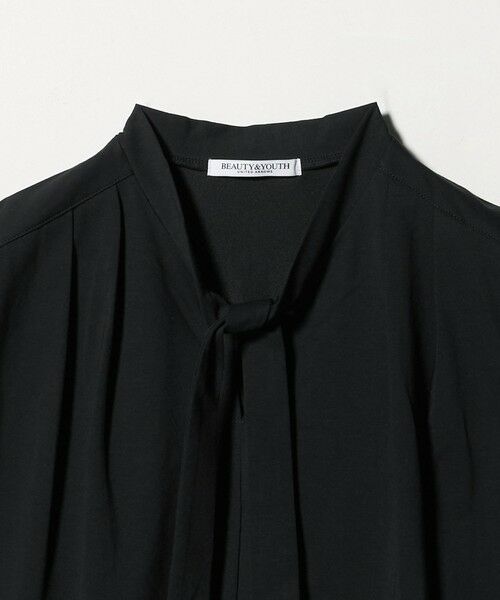 BEAUTY&YOUTH UNITED ARROWS / ビューティー&ユース ユナイテッドアローズ カットソー | 【WEB限定】ボウタイ スタンドカラーノースリーブTシャツ -汗染み防止- | 詳細7