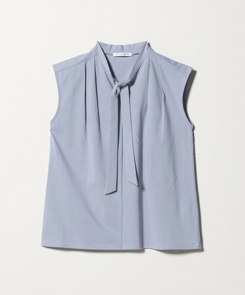 BEAUTY&YOUTH UNITED ARROWS / ビューティー&ユース ユナイテッドアローズ カットソー | 【WEB限定】ボウタイ スタンドカラーノースリーブTシャツ -汗染み防止- | 詳細15