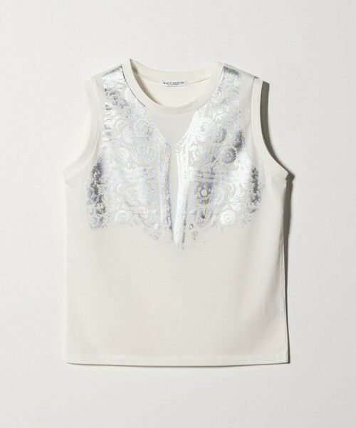 BEAUTY&YOUTH UNITED ARROWS / ビューティー&ユース ユナイテッドアローズ カットソー | 【WEB限定】グリッタートロンプルイユ ノースリーブTシャツ | 詳細5